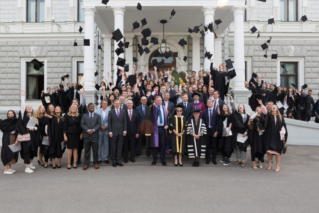 ICEF graduates have been awarded degrees in the residence of the UK ambassador