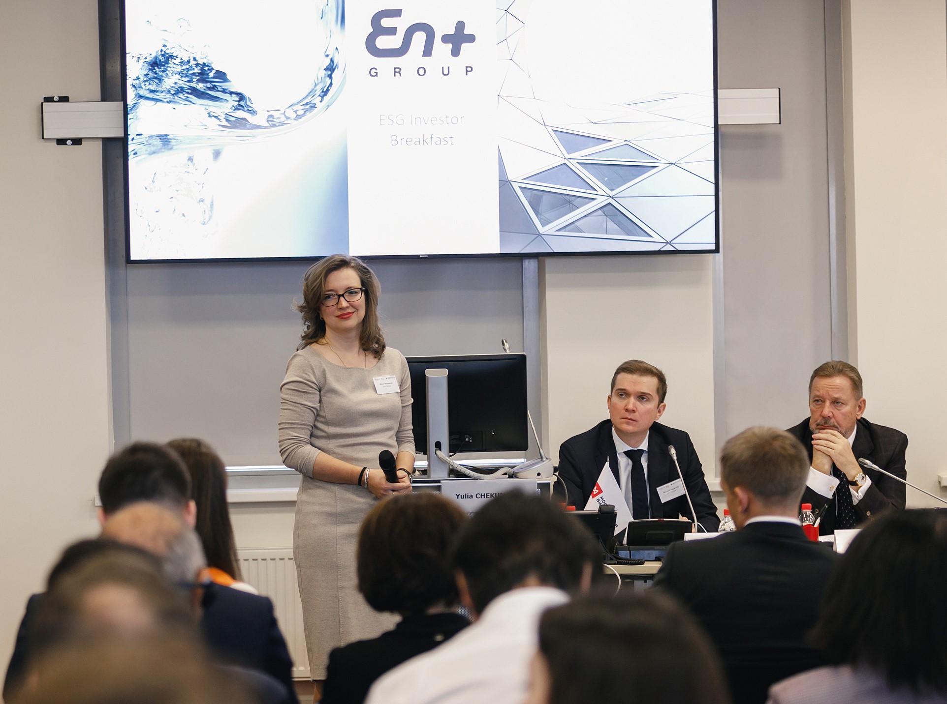 На конференции по ESG с компанией En+ Group, 2019 год