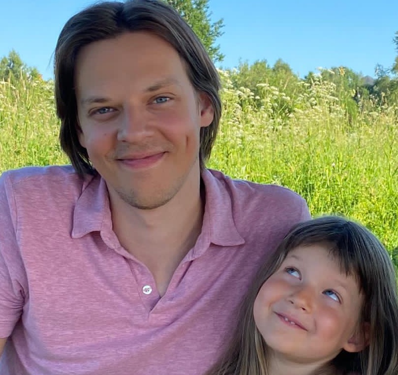 Nikolay with his daughter